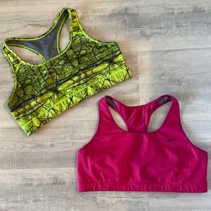 2 Nike dri-fit sports bras